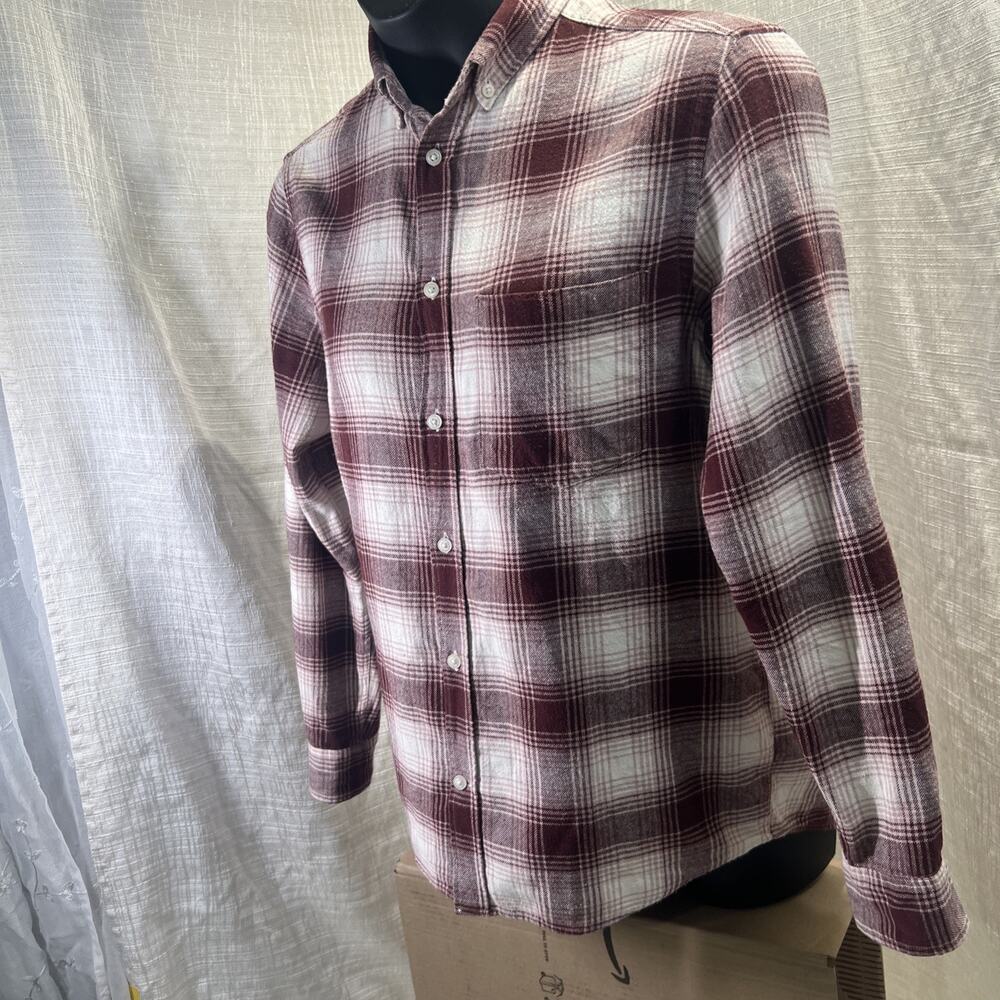H&M Plaid Long Sleeve Flannel Shirt - Size M - Picture 6 of 11
